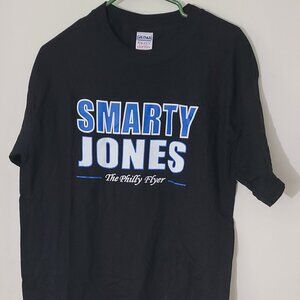 Vintage Racehorse SMARTY JONES The Philly Flyer Black T-shirt Size L